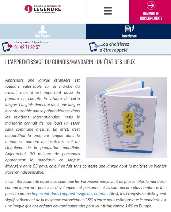 Apprendre le chinois en ligne avec Beijing Cursus