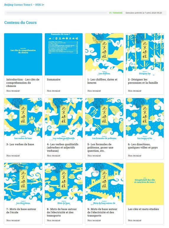 Apprendre le chinois en ligne - livre de chinois - Manuel de chinois Beijing Cursus